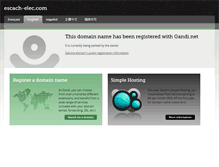 Tablet Screenshot of escach-elec.com